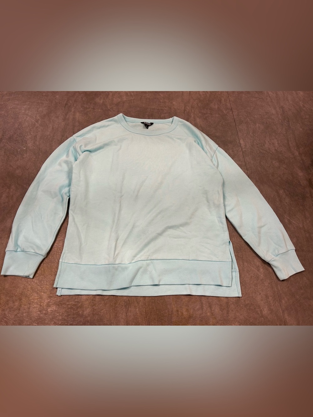 Buffalo David Bitton French Terry Pullover Crewneck Sweatshirt - light blue